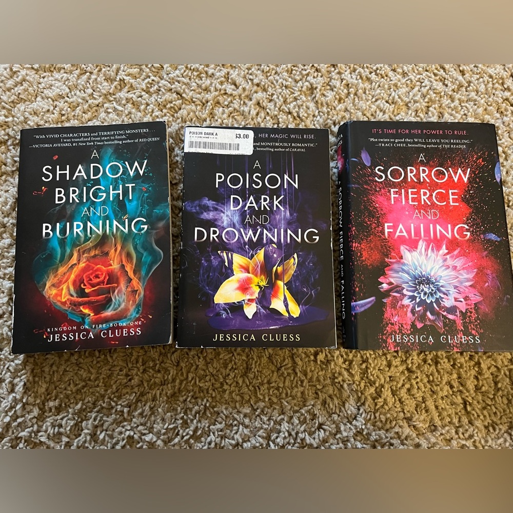 Kingdom on Fire by Jessica Cluess Book Trilogy Set